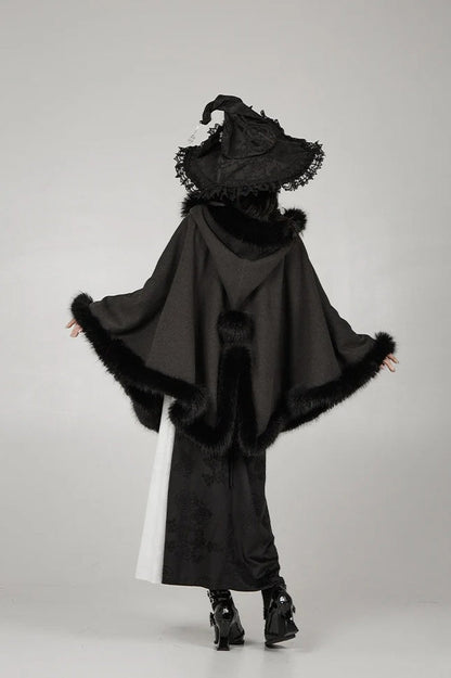 Short Hooded Cardigan Cloak