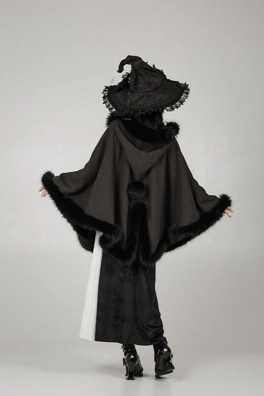 Short Hooded Cardigan Cloak
