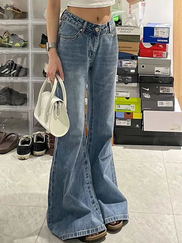 Slim Fit Micro Drag Floor Flare Jeans