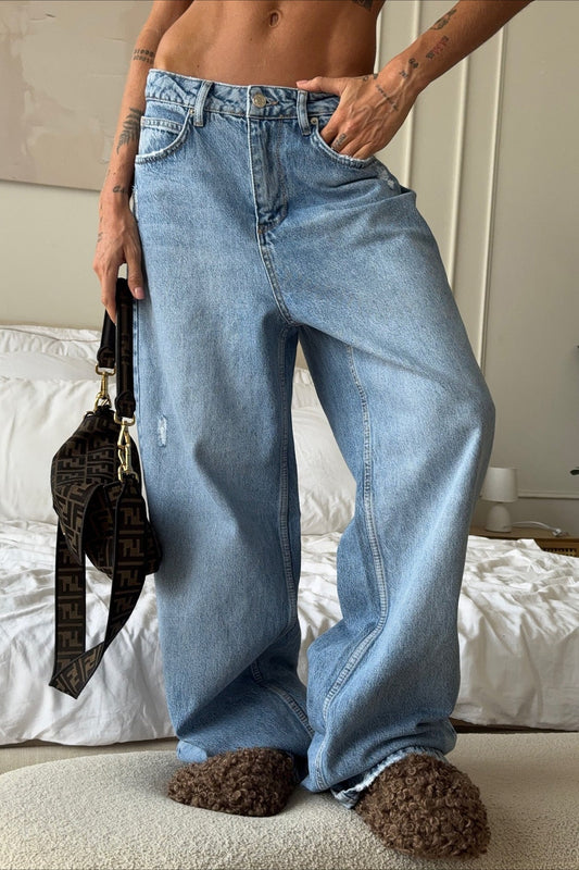 Street Style Flare Denim Jeans