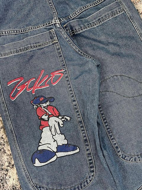Streetwear Oversized Pockets Boyfriend Jeans