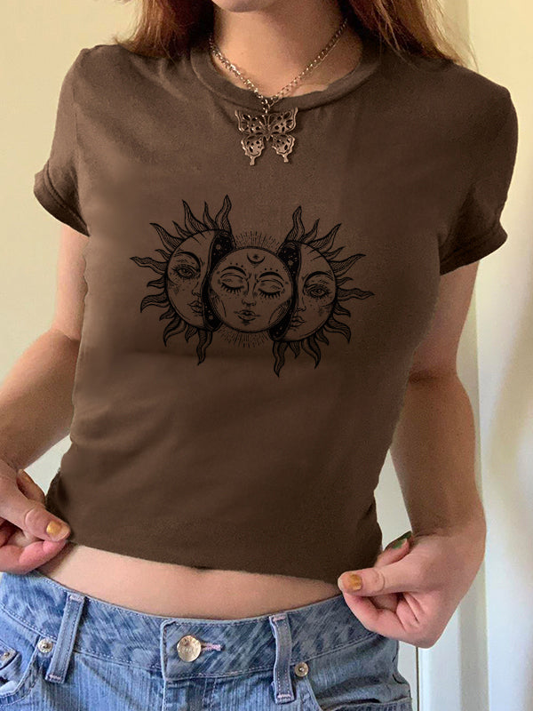 Sun Print Short Sleeve Tee