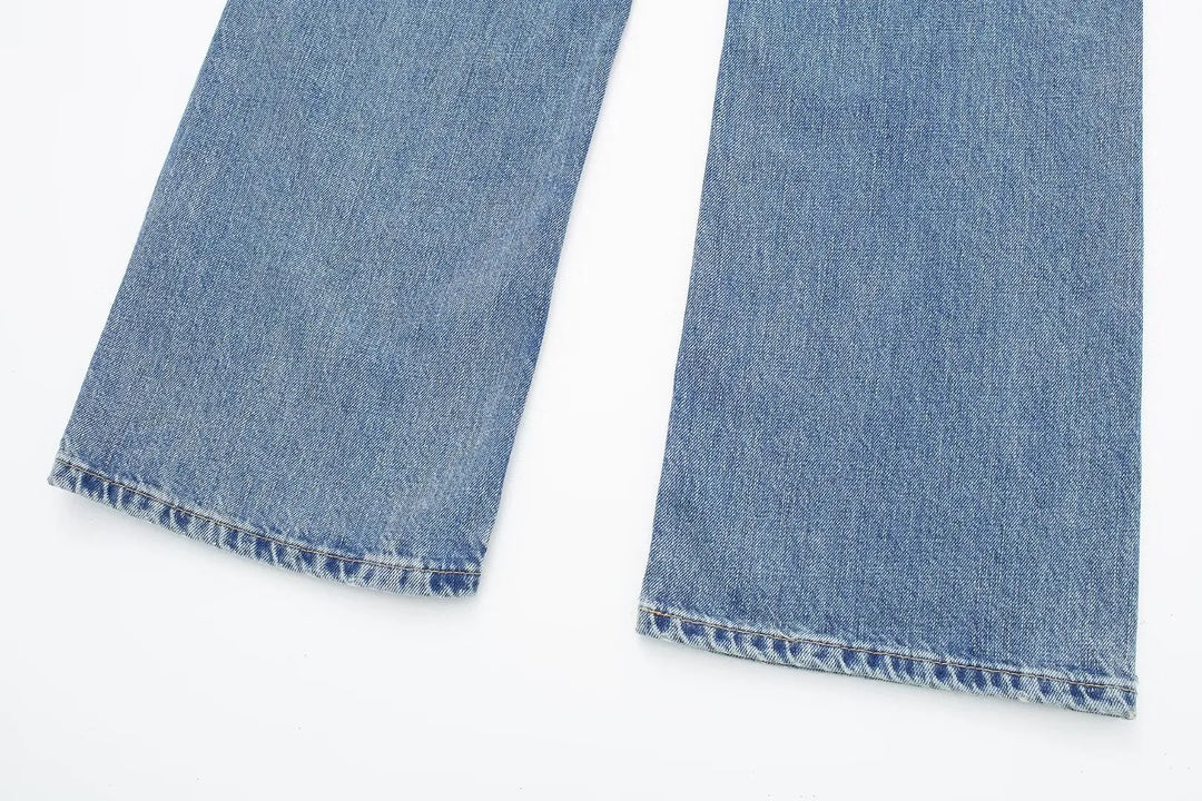 Women's Vintage Casual Mid Waist Baggy Jeans with Drawstring | Great for All Seasons