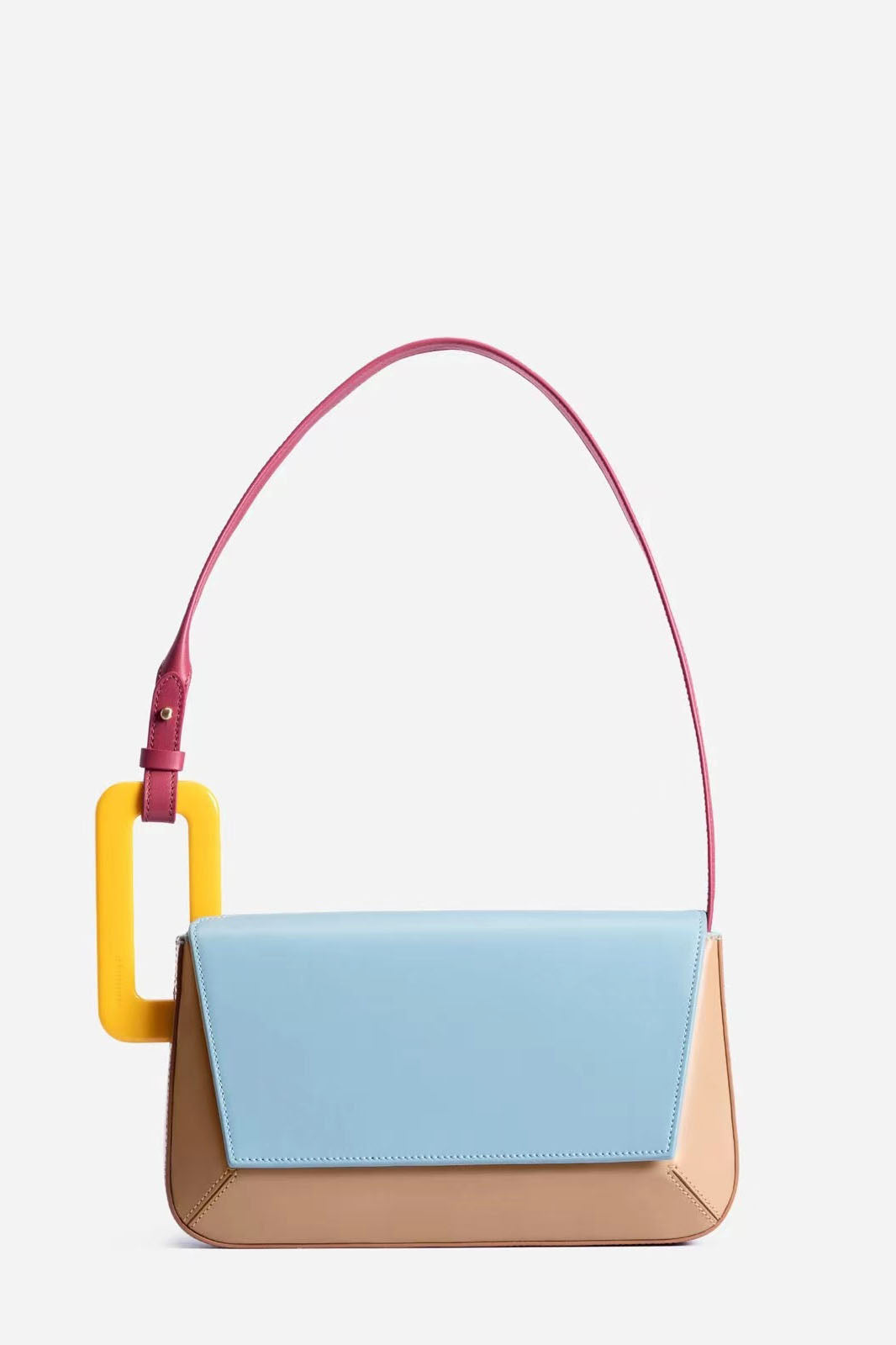 Bolso de patchwork con bloques de colores de moda y estilo lindo
