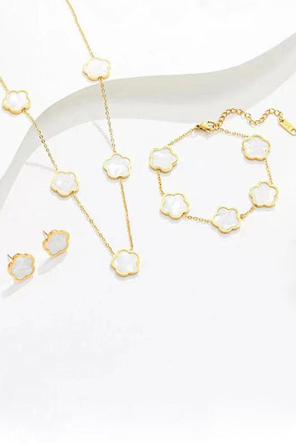 Exquisite Flower-shaped Versatile Metal Chain Jewelry
