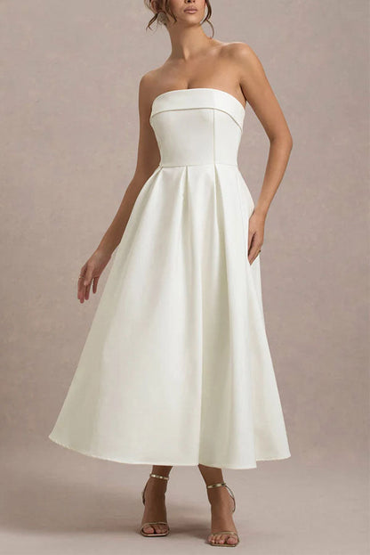 Celine Strapless Midi Dress