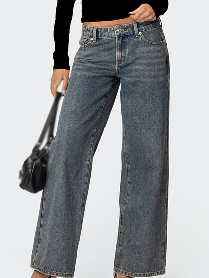 Fashion Love Leopard Pattern Boyfriend Jeans