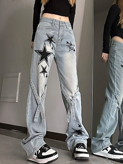 Slim Trendy Versatile Loose Flare Jeans