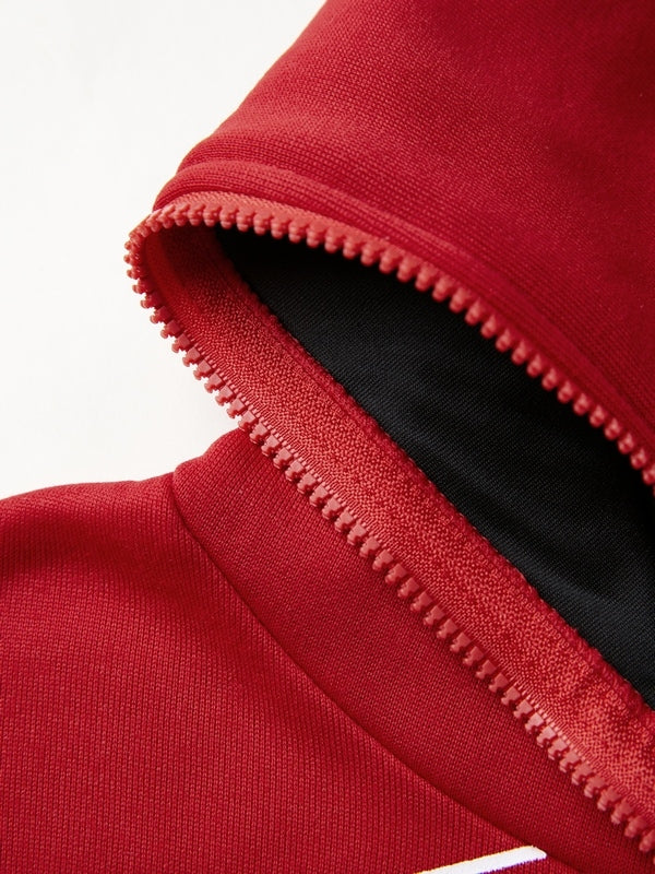 Spider Print Zip Up Hoodie