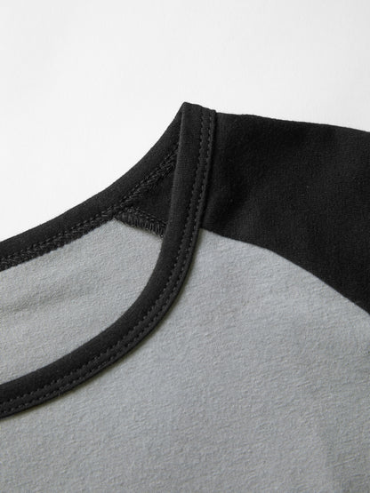 Contrast Raglan Slim Short Sleeve Tee