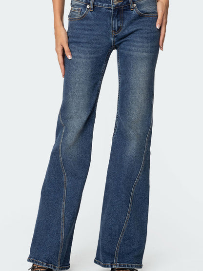 Low Rise Flare Jeans