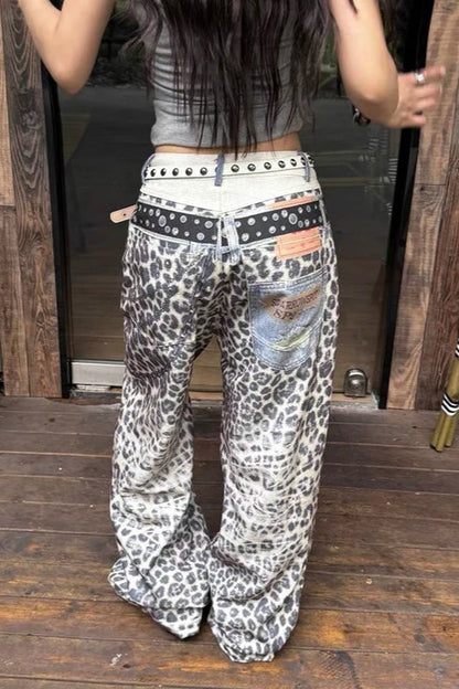 Harajuku Hip Hop Baggy Denim Pants