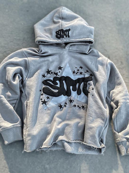 Lettering Oversized Hoodie