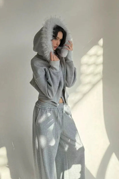Casual Zippered Harajuku Hoodie