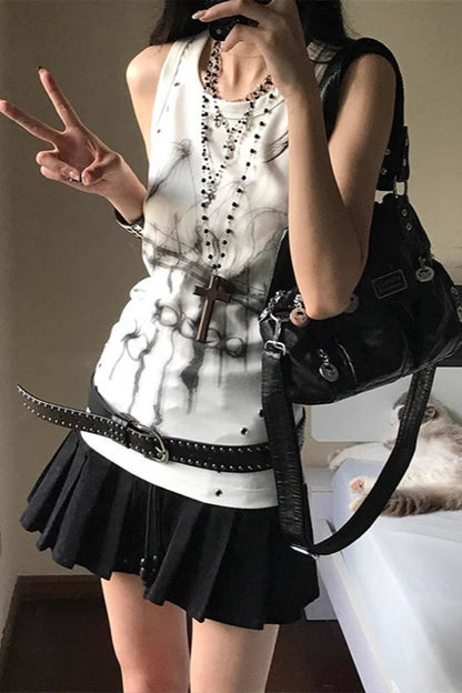 Y2K Punk Slim Fit Tank Top