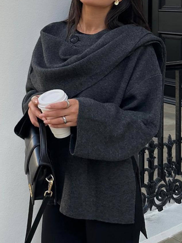 Lazy Shawl Cape Scarf Coat
