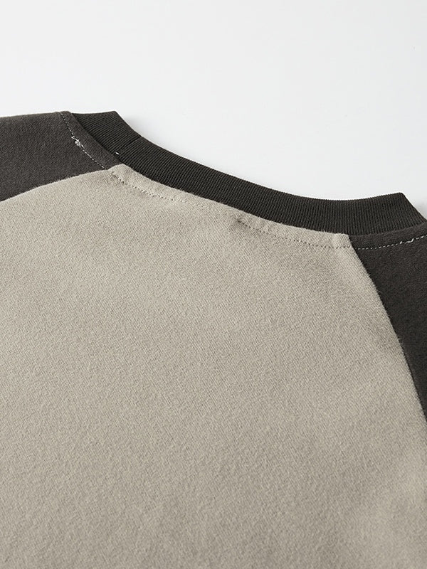 Retro Raglan Crop Long Sleeve Tee