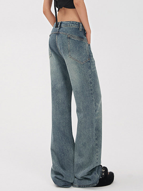 Vintage Straight Wide Leg Jeans