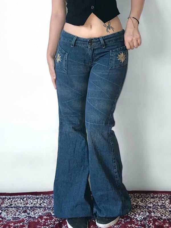 Distinctive Street-Style American Flare Jeans