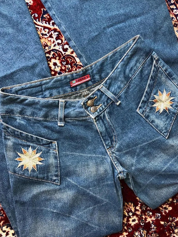 Distinctive Street-Style American Flare Jeans