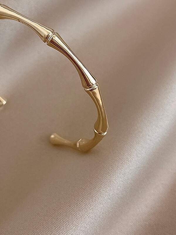 Bamboo Design Cuff Bangle for Women