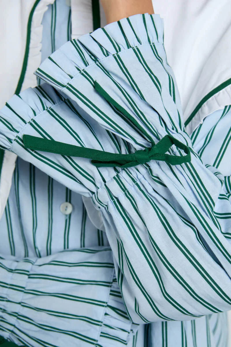 Conjunto de pijama Barbara - Rayas azules