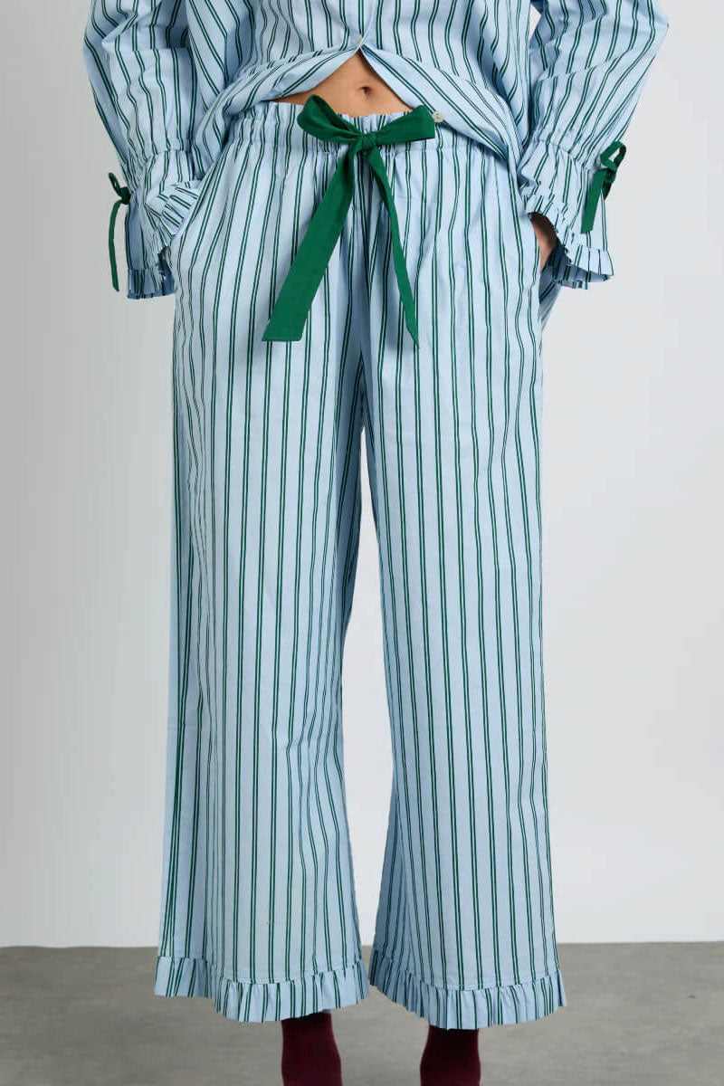 Conjunto de pijama Barbara - Rayas azules