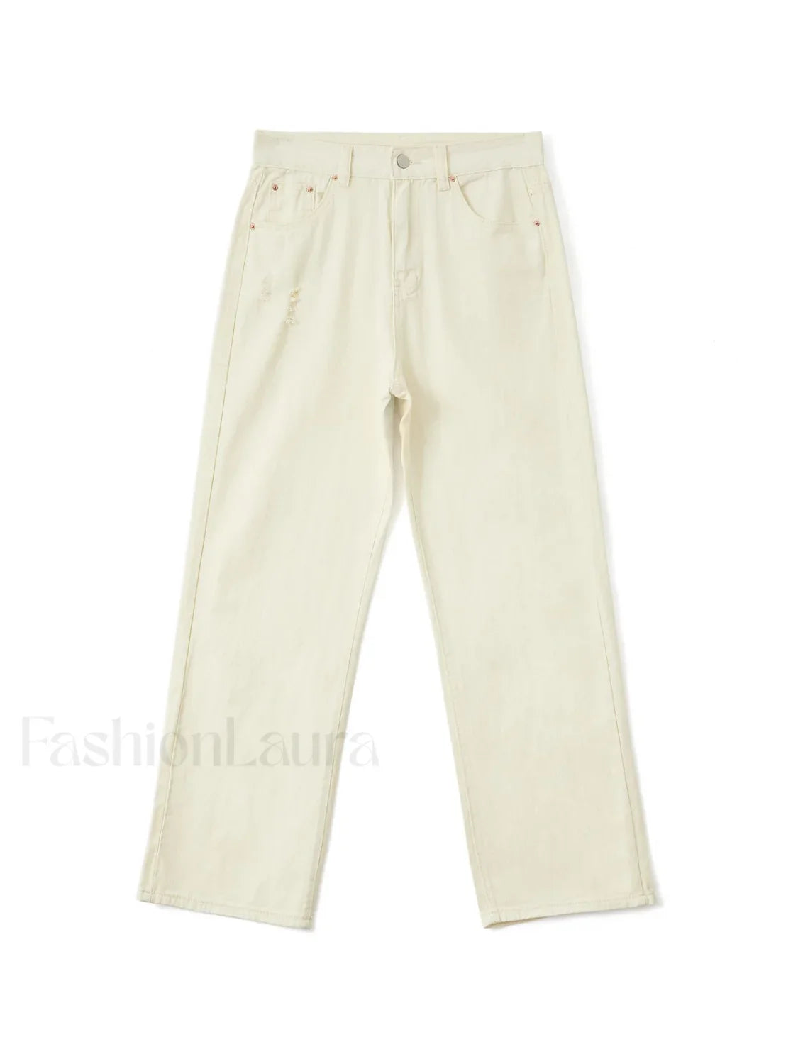 Basic Wash Straight Leg Boyfriend Jeans