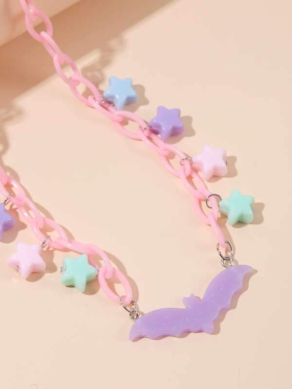 Bat Charm Necklace for Women