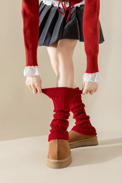 Ribbed Slouchy Leg Warmers