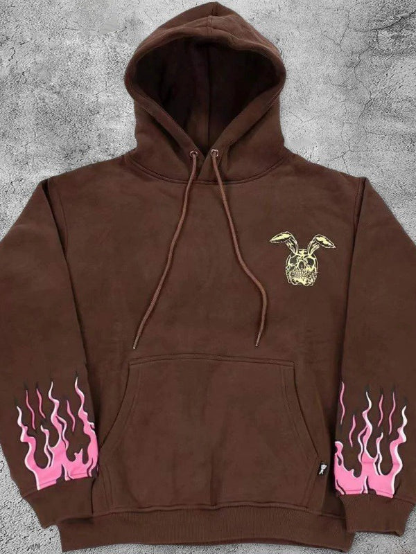 Tattoo Ghost 3D Print Zip-up Long Sleeve Hoodie