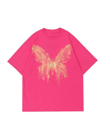 Street Butterfly Oversized Short Sleeve Tee