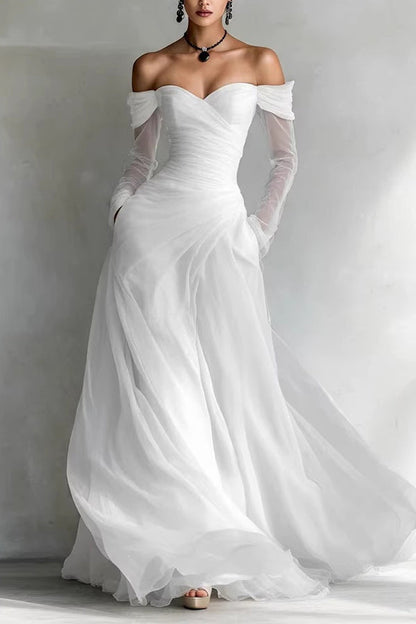 Giselle Ruched Sweetheart Maxi Dress