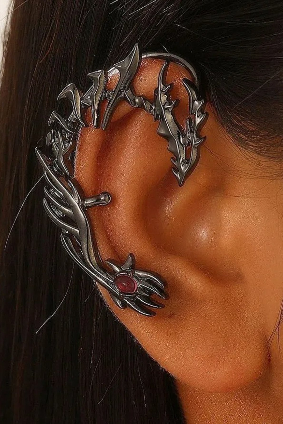 Punk Thorn Decor Ear Cuff Earring