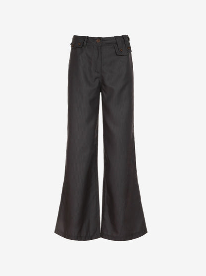 Vintage Striped Tailored Pants