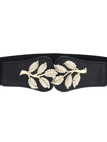 Wide Belt Corset Belt Canvas Metal Bucke Geometric Cord Wowen Formal Daily Holiday White Black Red Navy Blue for Women