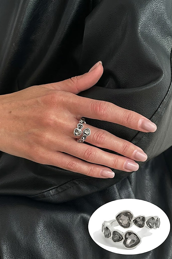 Geometric Square Metal-style Ring