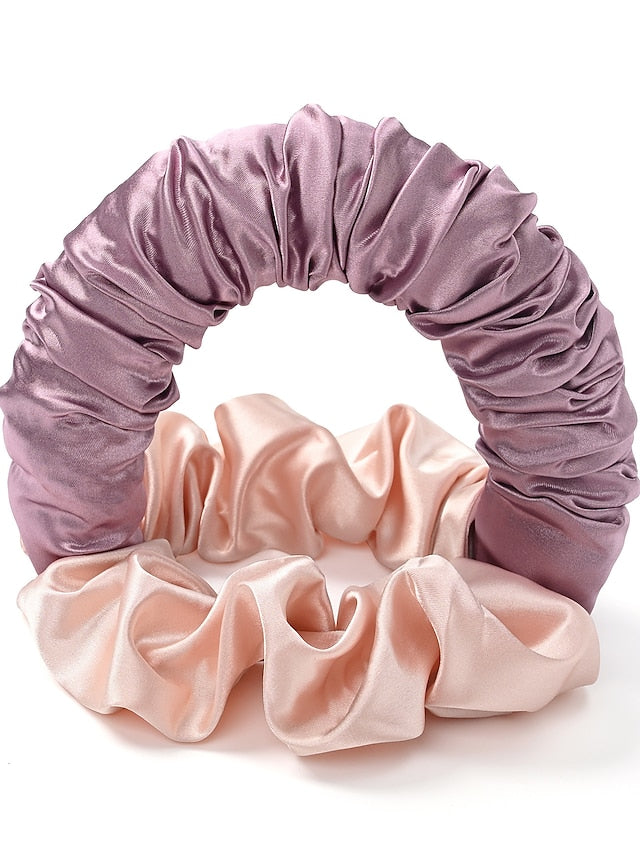 1PC Hair Ties Scrunchie For Daily Holiday Classic Fabric 1 2 3 for Women