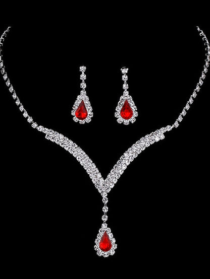 necklace Chic & Modern Party Pure Color Jewelry Sets / Wedding / White / Red / Blue / Fall for Women