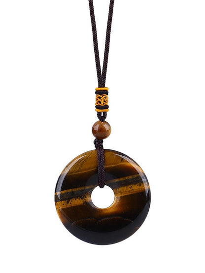 1PC Pendant Necklace Long Necklace For Men's Stone Black Street Gift Daily Crystal Stone Retro Friends for Women