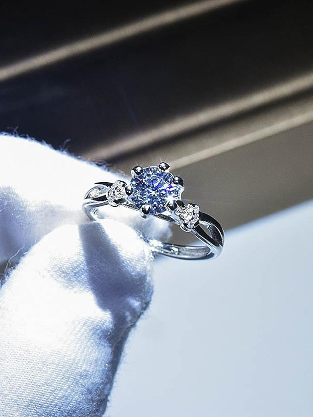 Wedding Ring For Anniversary Party Evening Gift Imitation Diamond Alloy Classic for Women