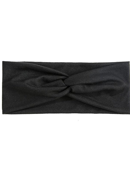 amazon candy color cross hairband women sports headband yoga sweat absorbing stretch bandana headband fashion headwear for Women