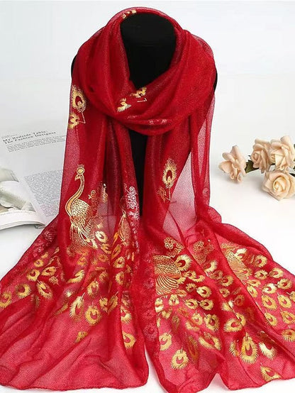 New Peacock Feather Shawls and Wraps for Party Dress Wedding Cape Bride Dress Shawl Women Wrap Shoulder Scarf for Women