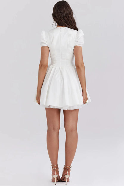 ROSIE MINI DRESS - WHITE