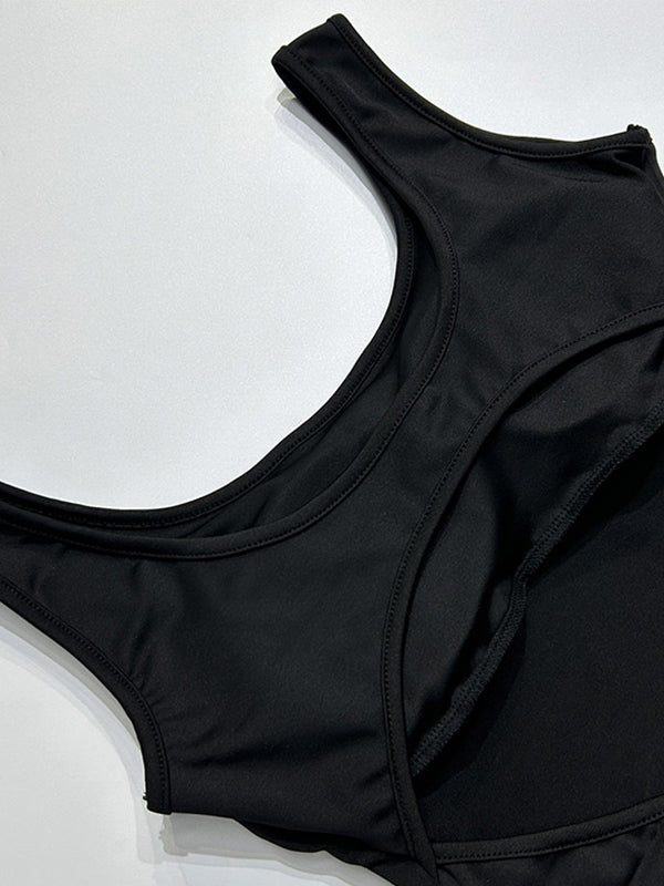 Solid Cutout Backless Jumpsuit