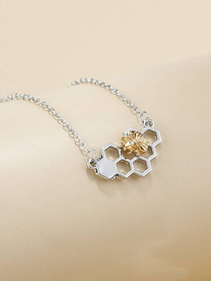 Bee Hive Decor Necklace for Women