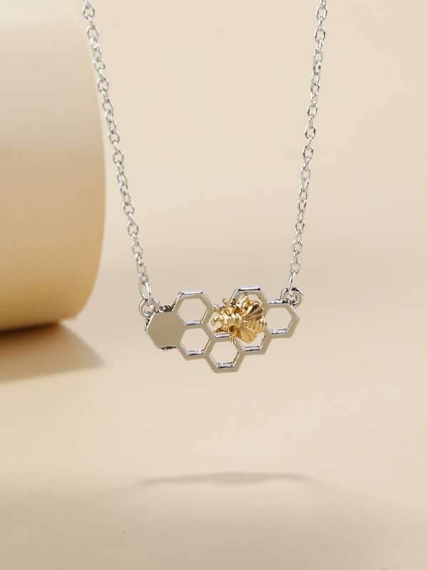 Bee Hive Decor Necklace for Women