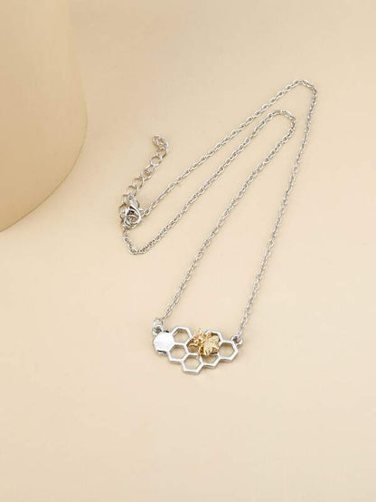 Bee Hive Decor Necklace for Women