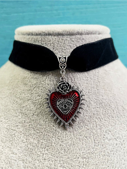 necklace Vintage Halloween Heart Necklaces for Women