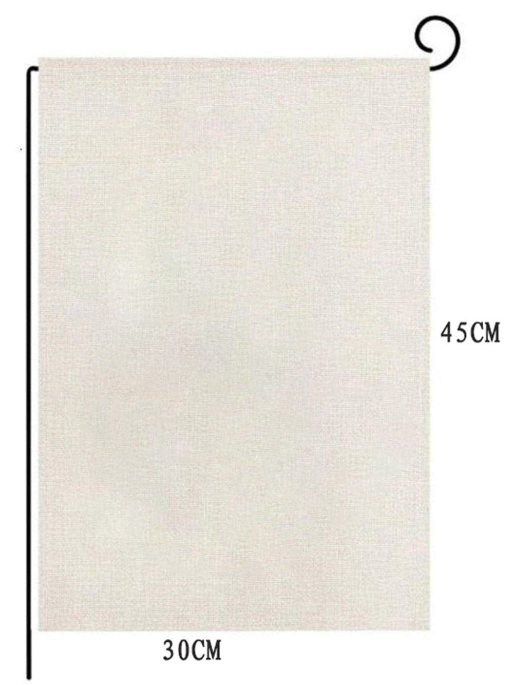 Personalized Beige Garden Flag Kit